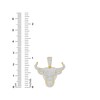 Thumbnail Image 4 of 1 CT. T.W. Diamond Bull Head Necklace Charm in 10K Gold