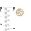 Thumbnail Image 2 of 3/4 CT. T.W. Multi-Diamond Frame Stud Earrings in 10K Gold
