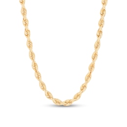 4.5mm Silk Rope™ Chain Necklace in Solid 14K Gold - 20"