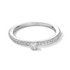 Thumbnail Image 1 of 1/4 CT. T.W. Diamond Bezel-Set Stackable Anniversary Band in 10K White Gold