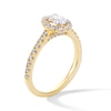 Thumbnail Image 2 of 1 CT. T.W. Oval Certified Lab-Grown Diamond Frame Engagement Ring in 14K Gold (F/SI2)