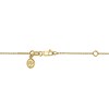 Thumbnail Image 2 of EFFY™ Collection Sideways Emerald-Cut Emerald and 1/8 CT. T.W. Diamond Frame Necklace in 14K Gold