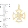 Thumbnail Image 4 of 1/4 CT. T.W. Diamond Maltese Cross Necklace Charm in 10K Gold
