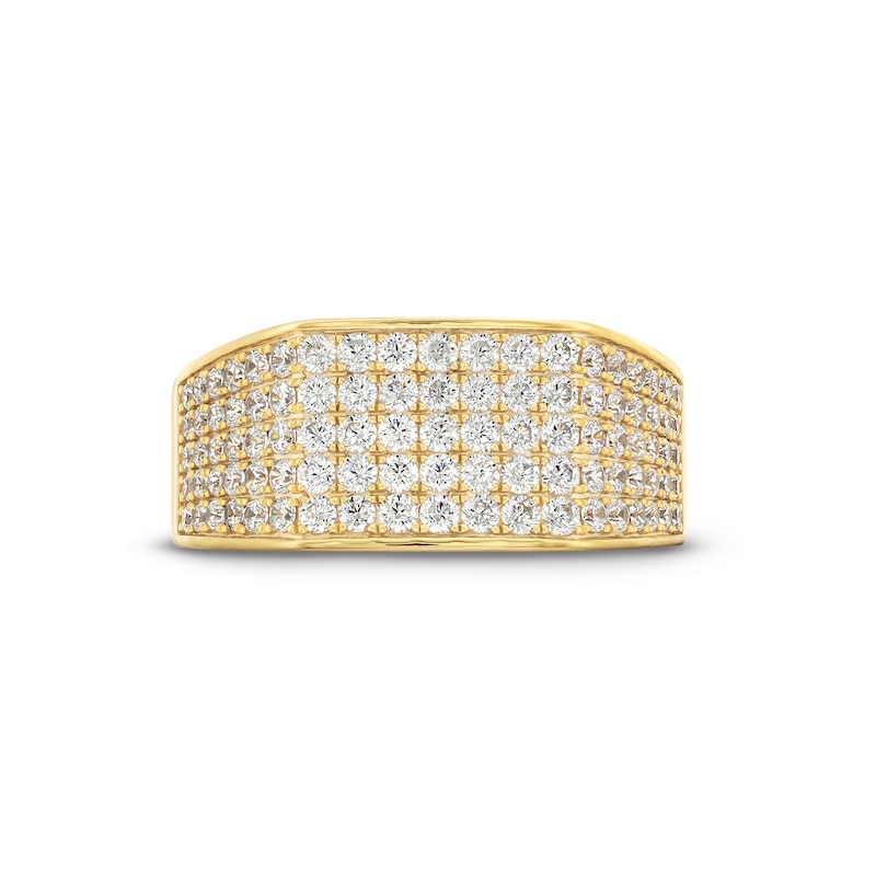 Main Image 3 of 2 CT. T.W. Diamond Multi-Row Ring in 10K Gold