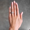 Thumbnail Image 2 of 4-1/2 CT. T.W. Emerald-Cut Certified Lab-Grown Diamond Engagement Ring in 14K White Gold (F/SI2)