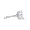 Thumbnail Image 4 of 4-1/2 CT. T.W. Emerald-Cut Certified Lab-Grown Diamond Engagement Ring in 14K White Gold (F/SI2)