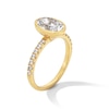 Thumbnail Image 3 of 2-1/4 CT. T.W. Oval Certified Lab-Grown Diamond Bezel-Set Engagement Ring in 14K Gold (F/VS2)