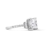 Thumbnail Image 4 of 4-3/4 CT. T.W. Princess-Cut Certified Lab-Grown Diamond Collar Engagement Ring in 14K White Gold (F/SI2)