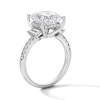 Thumbnail Image 5 of 4-3/4 CT. T.W. Princess-Cut Certified Lab-Grown Diamond Collar Engagement Ring in 14K White Gold (F/SI2)