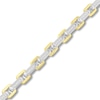 Thumbnail Image 2 of 1/3 CT. T.W. Diamond Link Bracelet in Solid Stainless Steel and Yellow Ion Plate - 8.5"
