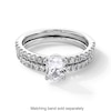 Thumbnail Image 5 of 1 CT. T.W. Oval Certified Lab-Grown Diamond Engagement Ring in 14K White Gold (F/SI2)