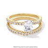 Thumbnail Image 4 of 1 CT. T.W. Oval Certified Lab-Grown Diamond Engagement Ring in 14K Gold (F/SI2)