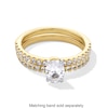 Thumbnail Image 5 of 1 CT. T.W. Oval Certified Lab-Grown Diamond Engagement Ring in 14K Gold (F/SI2)