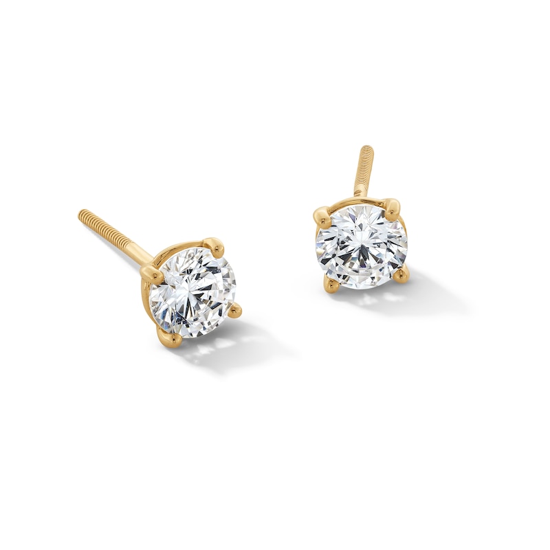 Main Image 1 of 3/4 CT. T.W. Certified Lab-Grown Diamond Solitaire Stud Earrings in 14K Gold (F/SI2)