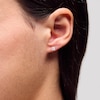 Thumbnail Image 2 of 1/2 CT. T.W. Princess-Cut Certified Lab-Grown Diamond Solitaire Stud Earrings in 14K Gold (F/SI2)