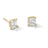 Thumbnail Image 1 of 1-1/2 CT. T.W. Princess-Cut Certified Lab-Grown Diamond Solitaire Stud Earrings in 14K Gold (F/SI2)