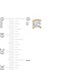 Thumbnail Image 3 of 1-1/2 CT. T.W. Princess-Cut Certified Lab-Grown Diamond Solitaire Stud Earrings in 14K Gold (F/SI2)