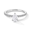 Thumbnail Image 1 of 1 CT. T.W. Pear-Shaped Certified Lab-Grown Diamond Engagement Ring in 14K White Gold (F/SI2)