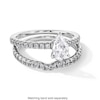 Thumbnail Image 4 of 1 CT. T.W. Pear-Shaped Certified Lab-Grown Diamond Engagement Ring in 14K White Gold (F/SI2)