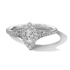 Thumbnail Image 1 of Vera Wang Love Collection 3/4 CT. T.W. Marquise-Cut Diamond Frame Engagement Ring in 14K White Gold