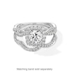 Thumbnail Image 4 of 1-1/2 CT. T.W. Certified Lab-Grown Diamond Cushion Frame Twist Shank Engagement Ring in 14K White Gold (F/SI2)