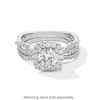 Thumbnail Image 5 of 1-1/2 CT. T.W. Certified Lab-Grown Diamond Cushion Frame Twist Shank Engagement Ring in 14K White Gold (F/SI2)