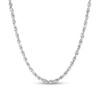 Thumbnail Image 1 of 3.0mm Glitter Rope Chain Necklace in Solid 14K White Gold - 20"