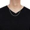 Thumbnail Image 2 of 3.0mm Glitter Rope Chain Necklace in Solid 14K White Gold - 20"