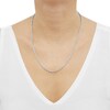 Thumbnail Image 3 of 3.0mm Glitter Rope Chain Necklace in Solid 14K White Gold - 20"