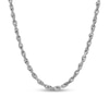 Thumbnail Image 1 of 2.4mm Glitter Rope Chain Necklace in Solid 14K White Gold - 18"