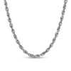Thumbnail Image 1 of 2.4mm Glitter Rope Chain Necklace in Solid 14K White Gold - 20"