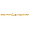 Thumbnail Image 4 of 3.0mm Glitter Rope Chain Necklace in Solid 14K Gold - 24"