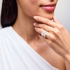 Thumbnail Image 2 of 5-1/4 CT. T.W. Oval Certified Lab-Grown Diamond Solitaire Engagement Ring in 14K White Gold (F/VS2)