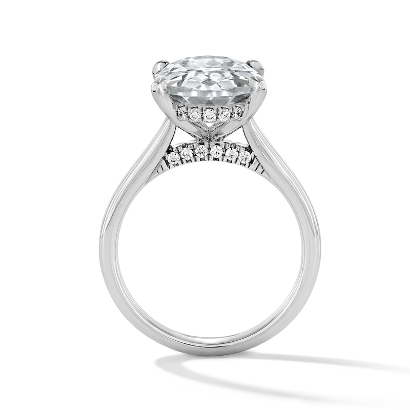 Main Image 3 of 5-1/4 CT. T.W. Oval Certified Lab-Grown Diamond Solitaire Engagement Ring in 14K White Gold (F/VS2)