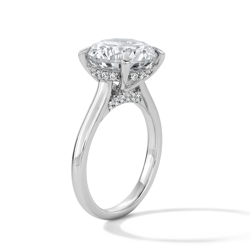 Main Image 5 of 5-1/4 CT. T.W. Certified Lab-Grown Diamond Solitaire Engagement Ring in 14K White Gold (F/VS2)