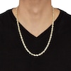 Thumbnail Image 2 of 5.5mm Glitter Rope Chain Necklace in Solid 14K Gold - 24”