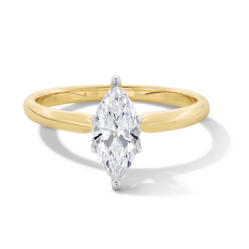 Main Image 1 of 1 CT. Marquise-Cut Certified Lab-Grown Diamond Solitaire Engagement Ring in 14K Gold (F/VS2)