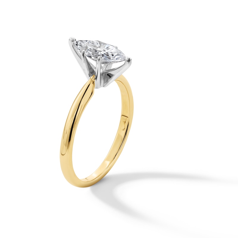 Main Image 3 of 1 CT. Marquise-Cut Certified Lab-Grown Diamond Solitaire Engagement Ring in 14K Gold (F/VS2)