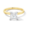 Thumbnail Image 1 of 1-1/2 CT. Princess-Cut Certified Lab-Grown Diamond Solitaire Engagement Ring in 14K Gold (F/VS2)