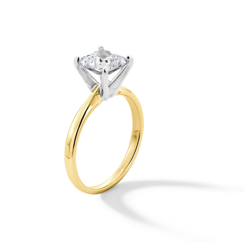 Main Image 3 of 1-1/2 CT. Princess-Cut Certified Lab-Grown Diamond Solitaire Engagement Ring in 14K Gold (F/VS2)