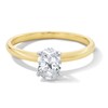Thumbnail Image 1 of 1 CT. Oval Certified Lab-Grown Diamond Solitaire Engagement Ring in 14K Gold (F/VS2)