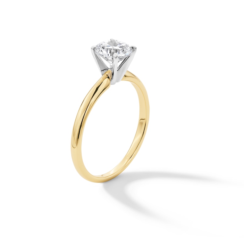 Main Image 3 of 1 CT. Oval Certified Lab-Grown Diamond Solitaire Engagement Ring in 14K Gold (F/VS2)