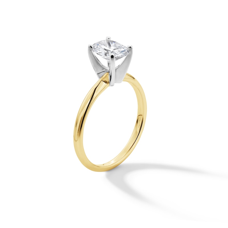 Main Image 3 of 1 CT. Princess-Cut Certified Lab-Grown Diamond Solitaire Engagement Ring in 14K Gold (F/VS2)