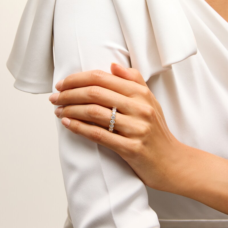 Main Image 2 of 4 CT. T.W. Certified Lab-Grown Diamond Eternity Band in 14K Gold (F/VS2)