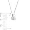 Thumbnail Image 4 of 1/4 CT. T.W. Certified Lab-Grown Diamond Miracle Solitaire Pendant and Stud Earrings Set in Sterling Silver (I/SI2)