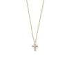 Thumbnail Image 1 of Lab-Grown Diamond Accent Cross Pendant in 10K Gold