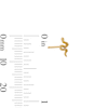 Thumbnail Image 3 of Snake Single Cartilage Stud Earring in 14K Gold