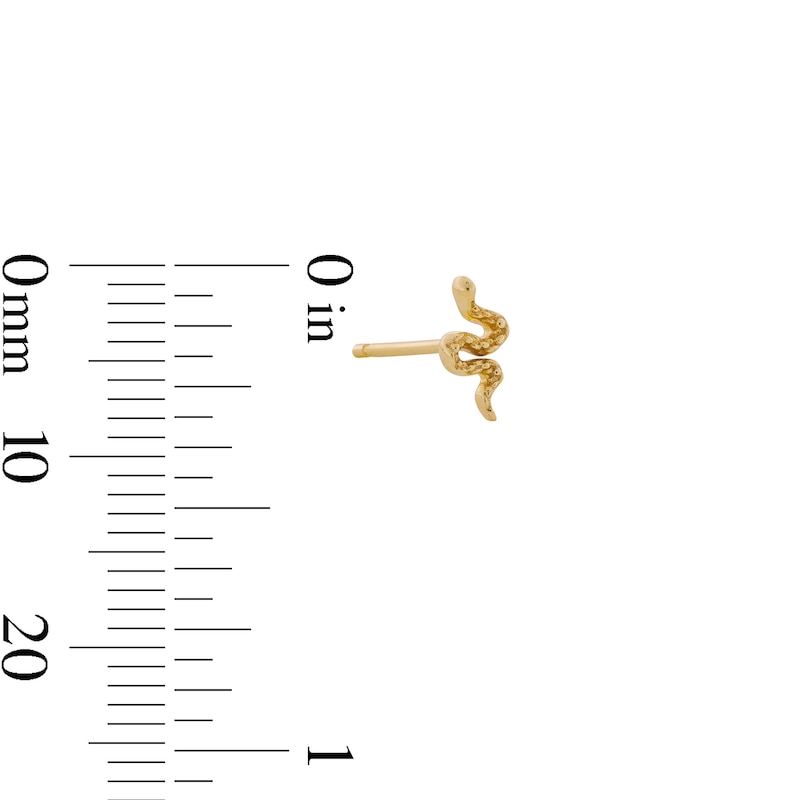 Main Image 3 of Snake Single Cartilage Stud Earring in 14K Gold