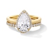 Thumbnail Image 1 of 2-1/2 CT. T.W. Pear-Shaped Certified Lab-Grown Diamond Frame Bridal Set in 14K Gold (F/VS2)