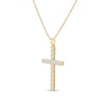 Thumbnail Image 2 of 2 CT. T.W. Certified Lab-Grown Diamond Cross Pendant in 14K Gold (F/SI2)